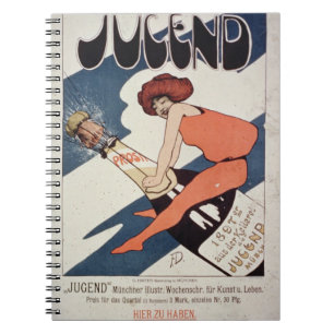 Plakatwerbung 'Jugend, illustriertes wöchentliche Notizblock