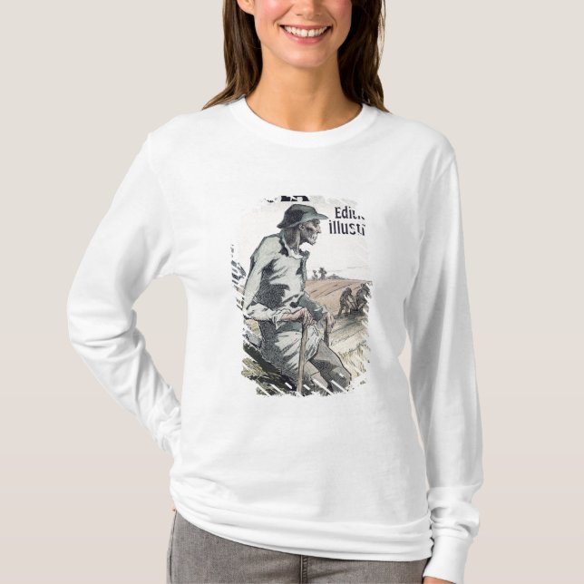 Plakatwerbung "La Terre" durch Emile Zola, 1889 T-Shirt (Vorderseite)