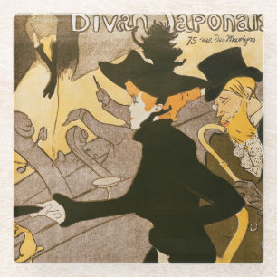 Plakatwerbung 'Le Henrides Toulouse-Lautrec   Glasuntersetzer