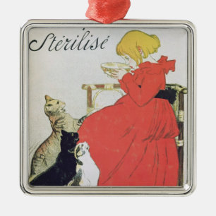 Plakatwerbung reine entkeimte Milch Ornament Aus Metall