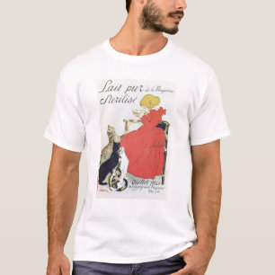 Plakatwerbung reine entkeimte Milch T-Shirt