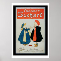Plakatwerbung "Suchard Chocolate" (Farbe beleuchte