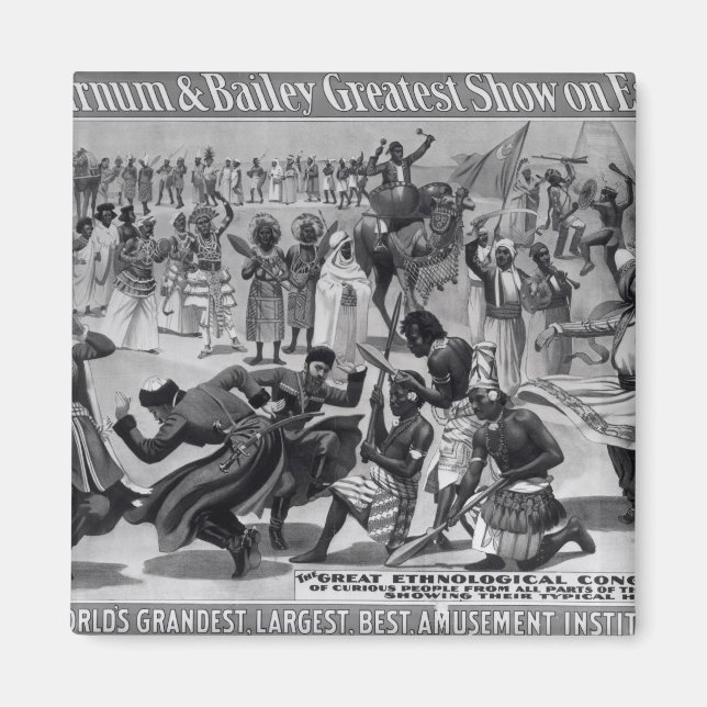 Plakatwerbung: 'The Barnum and Bailey Magnet (Vorne)