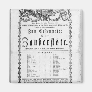 Plakatwerbung 'The Magic Flute' Magnet