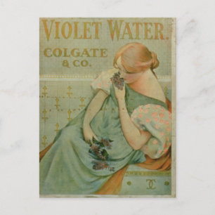 Plakatwerbung "Violet Water" von Colgate & Co Postkarte