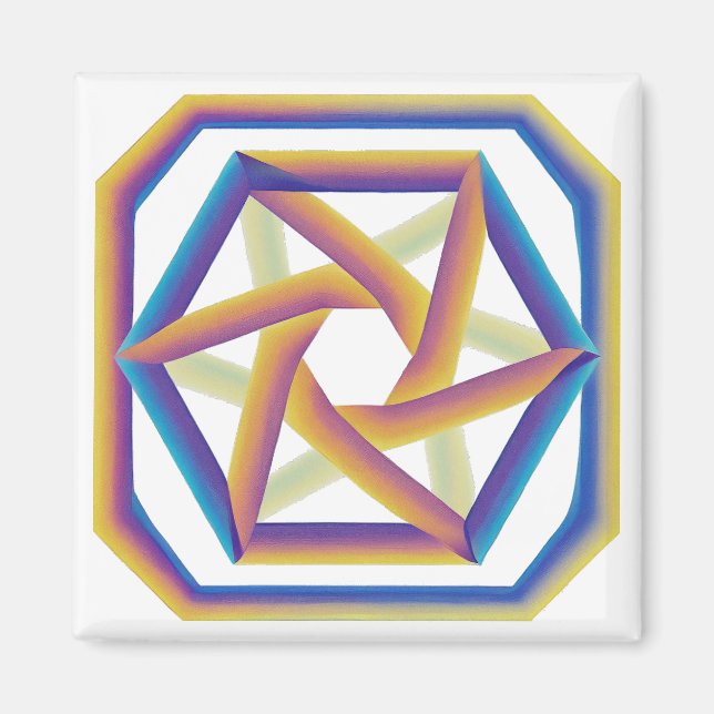 Plake 64 et le petit aimant Hexagrams (Devant)