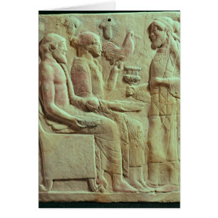 Plakette, die, c.450 BC anbieten darstellt