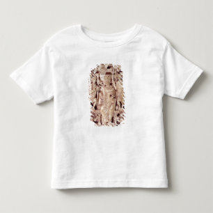Plakette, die König David inthronisiert darstellt Kleinkind T-shirt