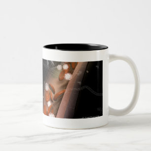 Plakette in den Arterien Zweifarbige Tasse