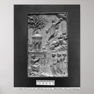 Plakette, welche die Besteigung darstellt Poster