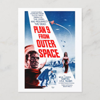 Plan 9 aus dem Weltraum (1957) Postkarte