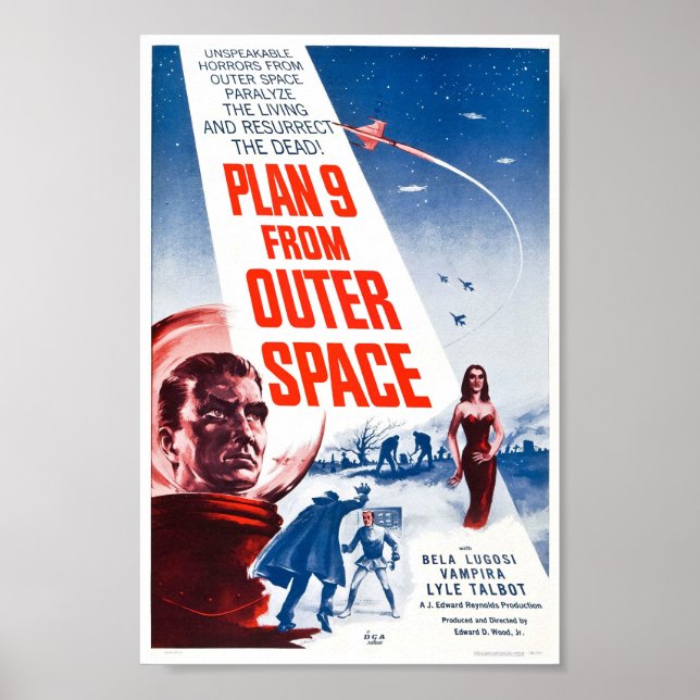 Plan 9 aus dem Weltraum Poster (Vorne)