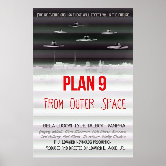 Plan 9 aus dem Weltraum Poster (Vorne)