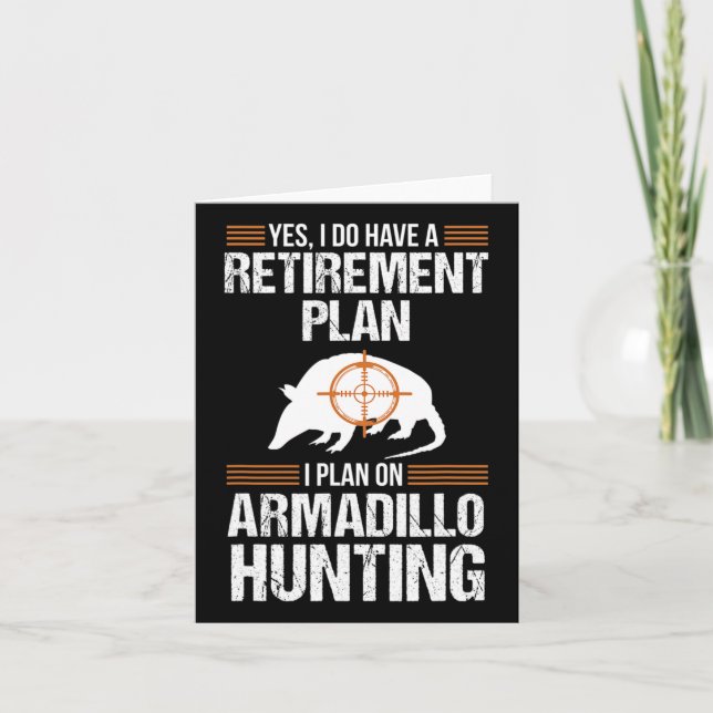 Plan Armadillo Possum Jagd Hun Karte (Vorderseite)