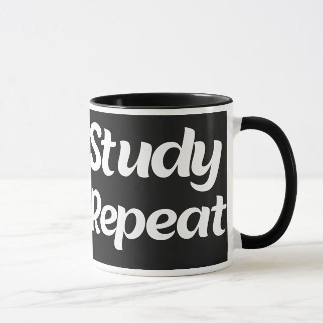Plan Cry Study Repeat College Mug (Droite)