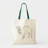 Plan d'art Dessin d'un chameau, sacs en toile
