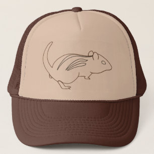 Plan de l'art de chipmunk casquette