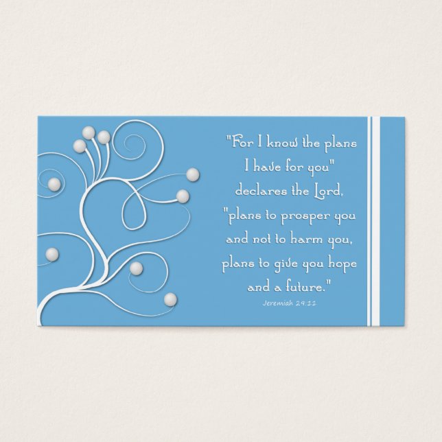 Plan de l'Évangile Plan du salut Blue Swirl (Devant)