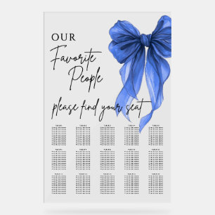Plan de table de mariage de nos personnes préférée