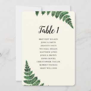 Plan de table de mariage estival avec carte de fer