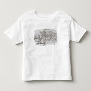 Plan der beiliegenden Gärten und Chateau de Gaill Kleinkind T-shirt