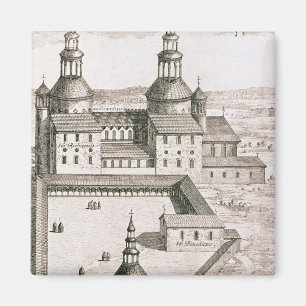 Plan der Benediktiner-Abtei des Heiligen-Riquier Magnet