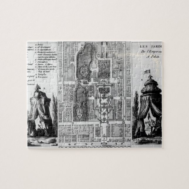 Plan der Gärten des Kaisers von Peking, von (Horizontal)