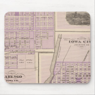 Plan der Stadt Iowa, Plan von Marengo Mousepad