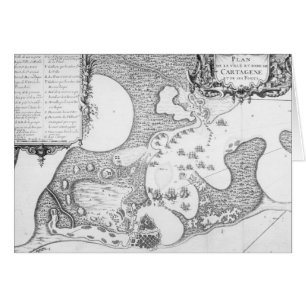 Plan der Stadt und des Hafens von Cartagena