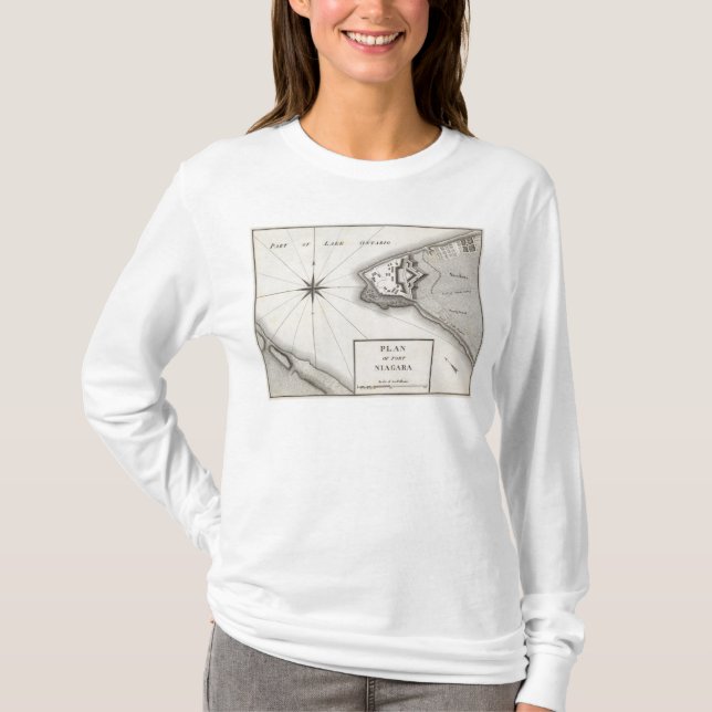 Plan des Forts Niagara T-Shirt (Vorderseite)