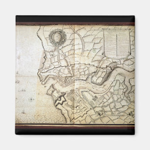 Plan des Hafens und des Arsenals von Brest, 1676 Magnet