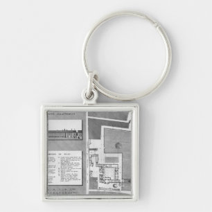 Plan des Maternite Port-Royal Schlüsselanhänger