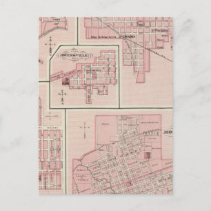 Plan des Monte Vernon, Posey Landkreis mit Patoka Postkarte