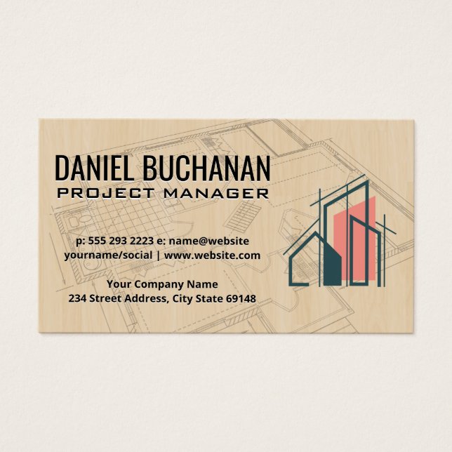 Plan directeur | Bois | Logo de l'architecte (Devant)