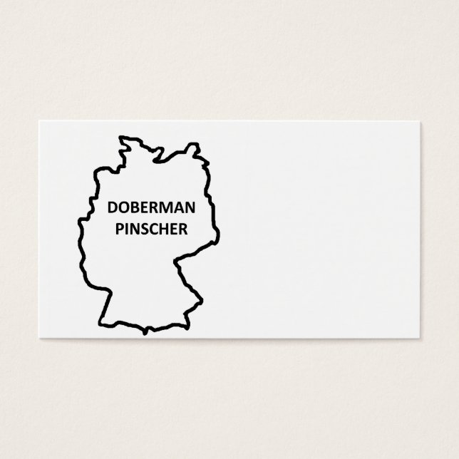 plan d'origine doberman pinscher (Devant)