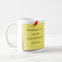 Plan-Drehungs-klebrige Anmerkungs-Kaffee-Tasse Kaffeetasse