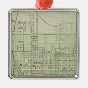 Plan Evansville, Vanderburgh Co Silbernes Ornament