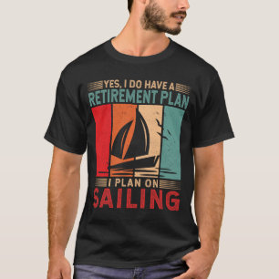 Plan für das Segelboot Kapitän Sailor Boot T-Shirt