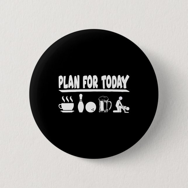 Plan für den Bowling von Kaffee und Liebe Button (Vorderseite)