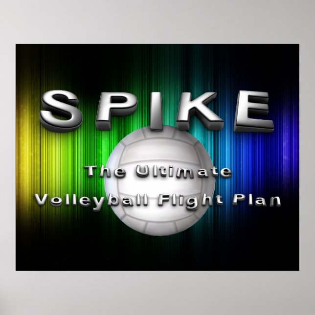 Plan für den Flüge mit dem Volleyball Poster (Vorne)