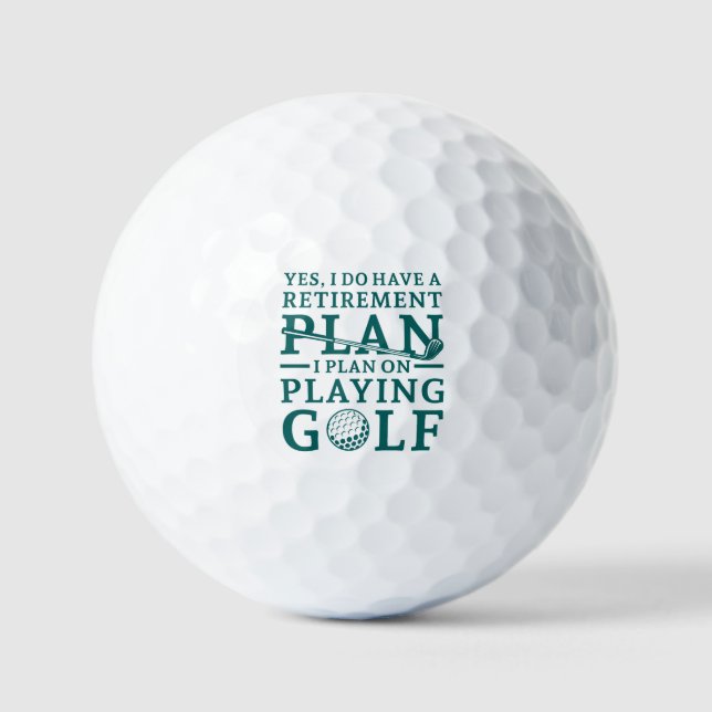 Plan für die Rückzahlung Golf Golfball (Vorderseite)