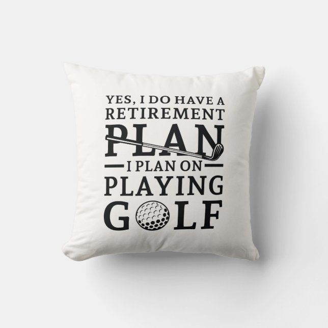 Plan für die Rückzahlung Golf Kissen (Vorderseite)