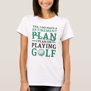 Plan für die Rückzahlung Golf T-Shirt