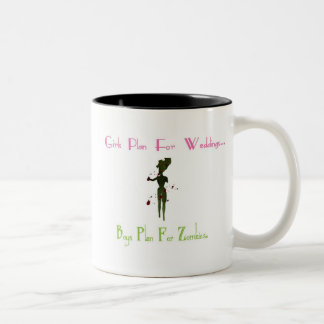 Plan für Zombies Zweifarbige Tasse