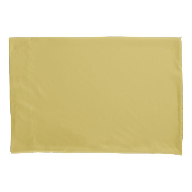 Plan Mustard Gold Kissenbezug (Vorderseite)