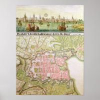 Plan of the town of La Rochelle, 1736