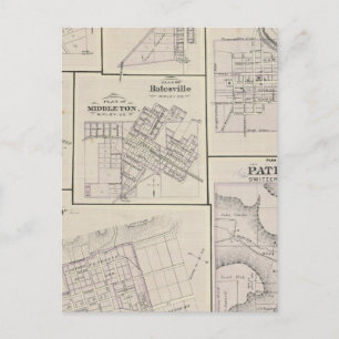 Plan of Vevay, Switzerland Co with Patriot Postkarte