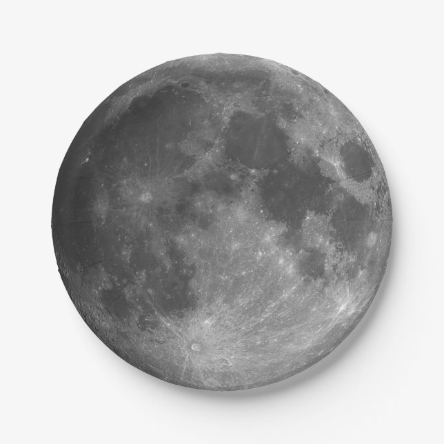 Plan Papier. Lune photo 01. Assiette en Papier. (Devant)