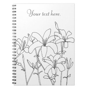 Plan Plan Fleurs Lily Carnets personnalisés