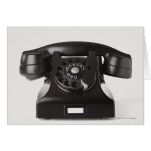 Plan rapproché d'un téléphone rotatoire